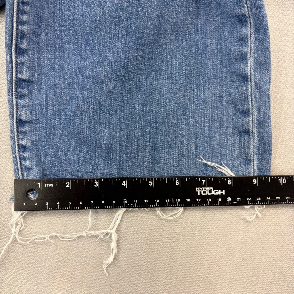 DAZE Wide Leg Jeans Cotton Blue Raw Hem Size 29 D00016323SO-TXTME